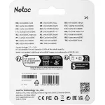 Карта памяти microSDXC 128Гб Netac (Class 10, 80Мб/с, UHS-I U1, адаптер на SD)