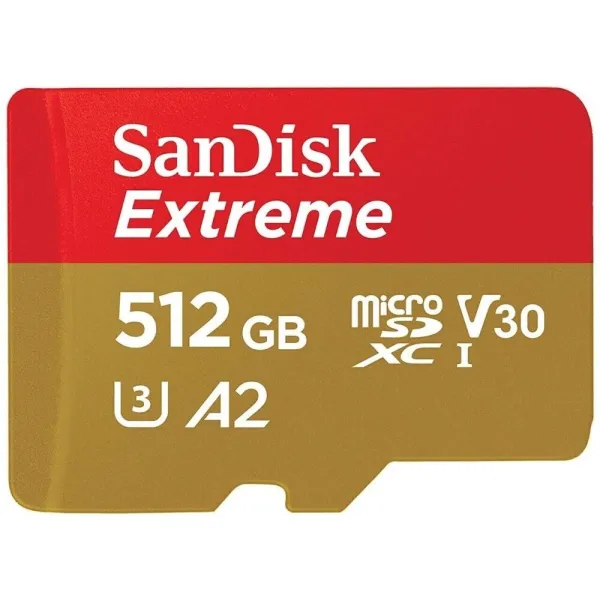 Карта памяти microSDXC 512Гб SanDisk (Class 10, адаптер на SD)