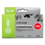 Чернильный картридж Cactus CS-PFI102BK (черный; 130стр; iPF500, iPF600, iPF700, MFP M40, iPF765, LP17, LP24)