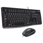 Клавиатура и мышь Logitech Desktop MK120 Black USB (классическая мембранная, 104кл, светодиодная, кнопок 2)