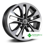 RST R116 R16/6.5J PCD 5x100 ET 40 ЦО 57,1 черный с полированной лицевой поверхностью
