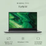 Ноутбук Digma Pro Fortis M (Intel Core i3 1005G1 1.2 ГГц/16 ГБ LPDDR4x 3733 МГц/17.3