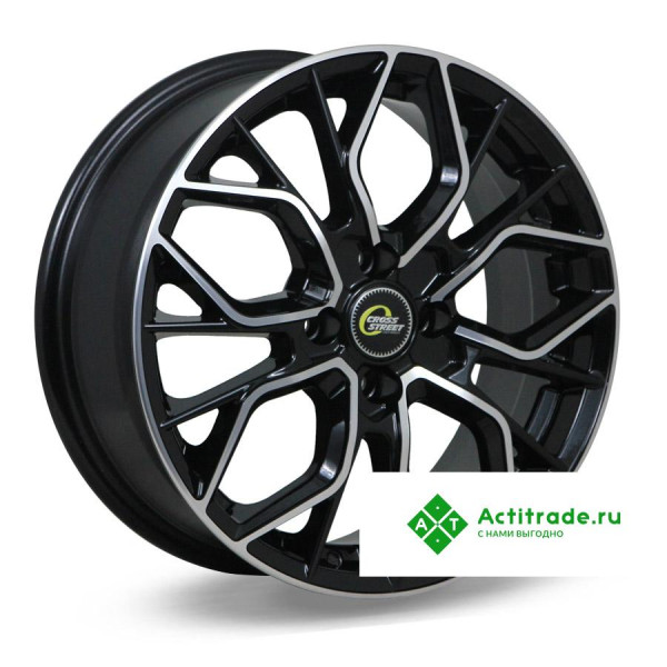 Cross Street CR-19 R16/6.5J PCD 5x114,3 ET 47 ЦО 66,1 черный с полированной лицевой поверхностью