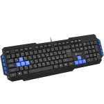 Игровая клавиатура Oklick 750G FROST WAR Black USB (классическая мембранная, 114кл)