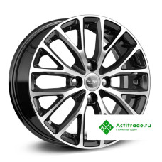 КиК ZV Rio КС782 R15/6J PCD 4x100 ET 48 ЦО 54,1 черный с полированной лицевой поверхностью