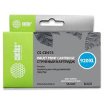 Чернильный картридж Cactus HP 920XL CS-CD975 (оригинальный номер: №920XL; черный; 56,6стр; 35мл; DJ 6000, 6500, 7000, 7500)