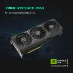Видеокарта GeForce RTX 5070 Ti 2497МГц 16Гб ASUS OC (GDDR7, 256бит, 2xHDMI, 3xDP)