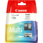 Картридж Canon PG-440/CL-441 (многоцветный, черный; 180стр; 8мл; MG2140, MG3140; двойная упаковка)