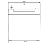 Батарея CSB GP12120F2 (12В, 12Ач)