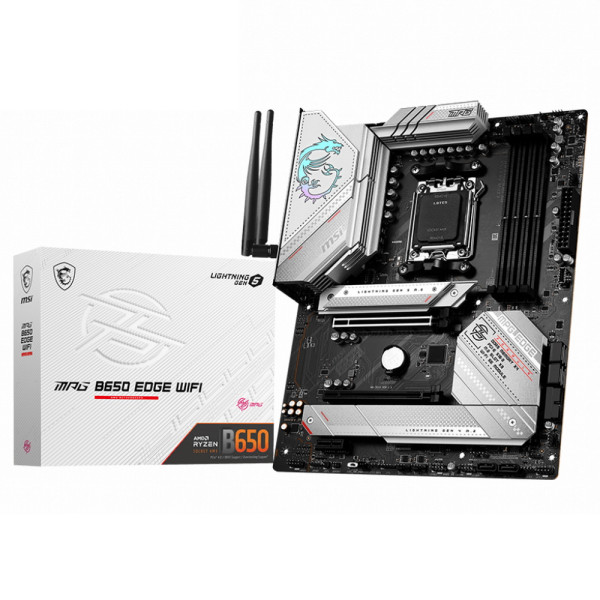 Материнская плата MSI MPG B650 EDGE WIFI (AM5, AMD B650, 4xDDR5 DIMM, RAID SATA: 0,1,10)