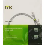 Патч-корд IEK PC01-C5EU-1M (RJ45(m), RJ45(m), внутренний, 1м, 5E, 4пары, U/UTP, серый)