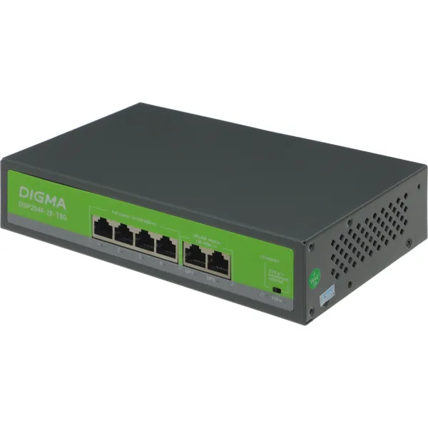 Коммутатор Digma DSP204F-2F-T80 V1