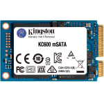 Жесткий диск SSD 256Гб Kingston KC600 (mSATA, 550/500 Мб/с, 80000 IOPS, SATA 3Гбит/с, для ноутбука и настольного компьютера)