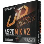 Материнская плата Gigabyte A520M K V2 (AM4, AMD A520, 2xDDR4 DIMM, microATX, RAID SATA: 0,1,10)