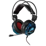 Гарнитура Oklick HS-L500G TOXIC (оголовье, с проводом, полноразмерные, 2 x mini jack 3.5 mm, USB, 380г)
