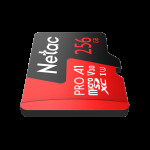 Карта памяти microSDXC 256Гб Netac (Class 10, 100Мб/с, UHS-I U3, адаптер на SD)