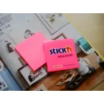 Блок самоклеящийся Hopax 21165 (бумага, малиновый, 76x76мм, 100листов, 70г/м2)