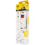 Сетевой фильтр IEK WFP10-16-05-05-N (1,5м, 5xEURO, 3,5кВт, 16А)