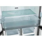 Холодильник Бирюса CD 466 I (No Frost, A, 3-камерный, Side by Side, объем 450:297/153л, инверторный компрессор, нержавеющая сталь)