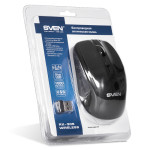 Мышь Sven RX-305 Wireless Black USB (радиоканал, 1600dpi)