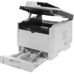МФУ Ricoh M 320F (лазерная, черно-белая, A4, 256Мб, 32стр/м, 1200x1200dpi, авт.дуплекс, 35'000стр в мес, RJ-45, USB)