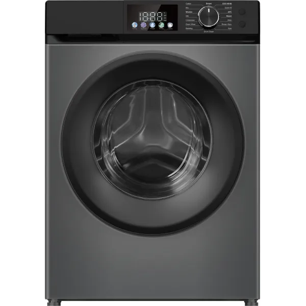 Стиральная машина Weissgauff WM 45127 Steam Color Touch(59.5x85x45см, фронтальная, макс:7кг, 1200об/мин, темно-серебристый)