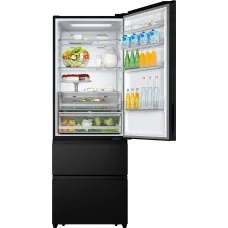 Холодильник Hisense RT641N4AF1 (No Frost, A+, 2-камерный, объем 535:366/169л, инверторный компрессор, черный)