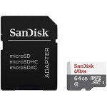 Карта памяти microSDXC 64Гб SanDisk (Class 10, 100Мб/с, UHS-I, адаптер на SD)