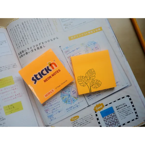 Блок самоклеящийся Hopax 21164 (бумага, оранжевый, 76x76мм, 100листов, 70г/м2)