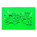 Папка на молнии ZIP Silwerhof Monsters 255192 (A4, пластик, молния белый)