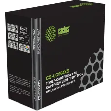 Тонер-картридж Cactus HP CS-CC364XS (черный; 24000стр; LJ P4015, P4515)