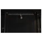 Шкаф коммутационный настенный Hyperline TWB-0966-SR-RAL9004 (9U, 600x500x600мм, IP20, 60кг)