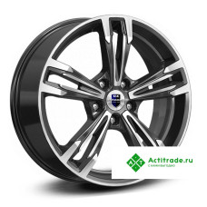 КиК Karrera Light R18/7J PCD 5x115 ET 45 ЦО 70,2 черный с полированной лицевой поверхностью [77365]