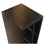 Шкаф коммутационный напольный WRline WR-TT-4288-DD-RAL9004 (42U, 800x2055x800мм, IP20, 800кг)