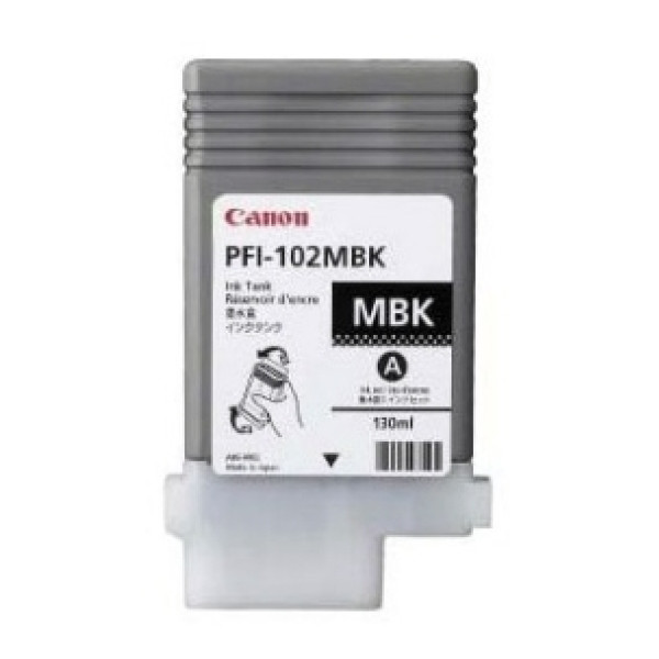 Картридж Canon PFI-102MBK (черный матовый; 130мл; iPF500, 600, 700, 610, 710)