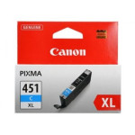 Картридж Canon CLI-451XLC (голубой; 695стр; 11мл; Pixma iP7240, MG6340, MG5440)