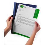 Папка с клипом Durable Duraclip 2209-07 (верхний лист прозрачный, A4, вместимость 1-60 листов, темно-синий)