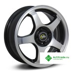 Cross Street CR-14 R15/6J PCD 4x100 ET 48 ЦО 54,1 черный с полированной лицевой поверхностью