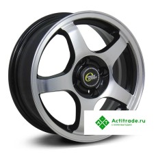 Cross Street CR-14 R15/6J PCD 4x100 ET 48 ЦО 54,1 черный с полированной лицевой поверхностью