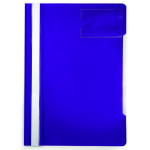 Папка-скоросшиватель Бюрократ -PS-V20VIO (A4, прозрачный верхний лист, пластик, карман для визиток, фиолетовый)