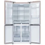 Холодильник Lex LCD450BgID (No Frost, A+, 3-камерный, Side by Side, объем 417:288/129л, инверторный компрессор, бежевый)