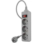 Сетевой фильтр Buro 300SL-3-G (3м, 3xEURO, 1,5кВт, 7А)