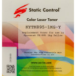 Тонер Static Control KYTK895-1KG-Y (желтый; 1кг; флакон; Kyocera Mita FS C8020, C8025, C8520)