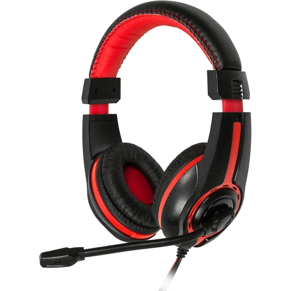 Гарнитура Oklick HS-L200 (оголовье, с проводом, 2м, полноразмерные, 2 x mini jack 3.5 mm, 200г)