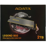 Жесткий диск SSD 2Тб ADATA Legend 850 (2280, 5000/4500 Мб/с, 550000 IOPS, PCIE 4.0 X4)