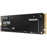 Жесткий диск SSD 500Гб Samsung 980 (M.2, 3100/2600 Мб/с, 470000 IOPS, PCI-E, для ноутбука и настольного компьютера)