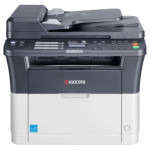 МФУ Kyocera FS-1025MFP (лазерная, черно-белая, A4, 25стр/м, 1800x600dpi, авт.дуплекс, 20'000стр в мес, RJ-45)