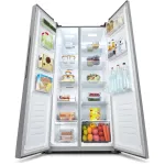 Холодильник Gorenje NRS81714SI (No Frost, A+, 2-камерный, Side by Side, объем 468:274/194л, инверторный компрессор, серый металлик)
