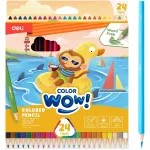 Карандаши Deli ColoRun EC00120 (пластик, трехгранный, 24 цветов, коробка европодвес)