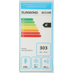 Холодильник Sunwind SCC356 (No Frost, A+, 2-камерный, 59.5x195.3x63.5см, серебристый)